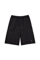 BACK POCKET GLITTER BERMUDA SWEATPANTS FOR WOMEN IN BLACK image 1