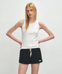 W BASIC SLEEVELESS IN WHITE image 10