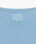 W SMALL CLASSIC LOGO SLEEVELESS LAYERED TEE IN SKY BLUE