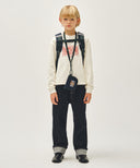 KIDS BEAR PRINT BACKPACK IN NAVY image 14