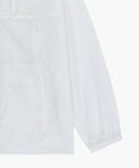 HOODED PACKABLE NYLON JACKET IN WHITE image 14