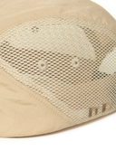 BASIC MG LOGO MESH NYLON CAP IN LIGHT BEIGE