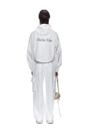 MATIN CROP HOODY COATING JUMPER IN IVORY image 7