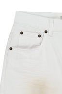 CARPENTER BERMUDA DENIM PANTS IN WHITE image 4
