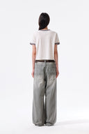 MATIN LOGO RINGER CROP TOP IN CREAM image 19