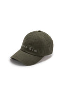 MATIN HERRINGBONE TYPO BALL CAP IN KHAKI