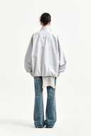 BACK LOGO HIGH NECK JUMPER IN LIGHT GRAY image 20