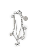 MATIN DOUBLE METAL CHAIN STRAP IN SILVER image 1