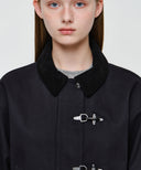 W COTTON CROP WORK JACKET IN DARK NAVY