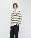 SMALL CLASSIC LOGO MULTI STRIPE POLO KNIT 象牙白