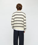 SMALL CLASSIC LOGO MULTI STRIPE POLO KNIT 象牙白