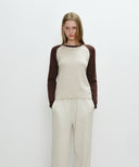 W BASIC RAGLAN LONG SLEEVE IN BUTTER