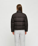 CLASSIC LOGO BASIC DOWN JACKET IN DARK BROWN