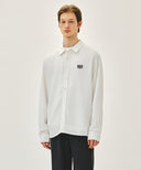 CLASSIC LOGO LINEN SHIRT IN WHITE image 1