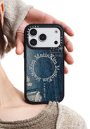 MATIN KIM X CASETIFY DENIM CIRCLE CASE IN BLUE