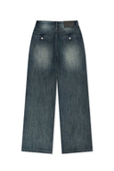 STUD POINT DENIM PANTS IN BLUE image 15