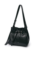 BELTED VOLUNN MID BUCKET BAG IN BLACK image 2