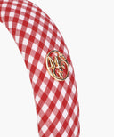 KIDS W CIRCLE LOGO HAIR BAND IN RED