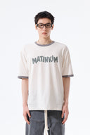 MATIN LOGO RINGER TOP FOR MEN IN CREAM image 17