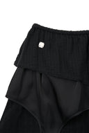 MULTI PANEL LAYERED SKIRT IN BLACK image 3
