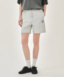 CLASSIC LOGO SWEAT SHORTS IN LIGHT HEATHER GREY image 18