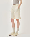 W BERMUDA HALF PANTS IN IVORY image 12