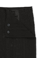 MESH LOGO WRAP MINI SKIRT IN BLACK image 3