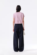 APPLIQUE FELT LOGO TOP IN PINK