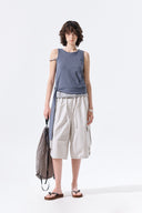 HEM TIE DETAIL SLEEVELESS TOP IN CHARCOAL GREY image 9