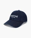 DENIM WASHING REGULAR LOGO BALL CAP IN INDIGO image 7