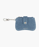 REGULAR LOGO PEANUT KEYRING WALLET IN BLUE image 6