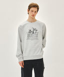 LEMON CLASSIC LOGO SWEATSHIRT IN LIGHT HEATHER GREY image 12