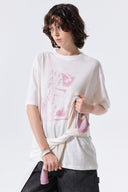 PORTRAIT GRAFFITI LOGO TOP IN WHITE image 11