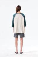 RAW EDGE RAGLAN TOP IN CREAM image 20