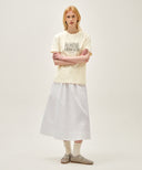 W CLASSIC LOGO TEE IN CREAM