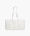 CLASSIC LOGO NET SHOULDER BAG IN IVORY image 7
