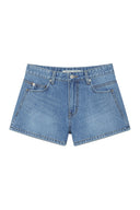 STITCH POINT DENIM SHORTS IN BLUE image 1