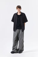 STRAP BELTED PANTS FOR MEN IN CHARCOAL GREY image 9