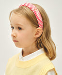 KIDS W CIRCLE LOGO HAIR BAND IN RED