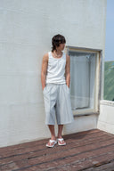 BANDING BERMUDA SWEATPANTS FOR MEN IN GRAY image 20