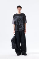 MATIN PUNK GRAFFITI TOP FOR MEN IN BLACK image 19
