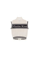 SPELL POINT STRIPE KNIT VEST IN BLACK image 11
