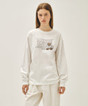 DOODLE CLASSIC LOGO LONG SLEEVE TEE IN WHITE image 10