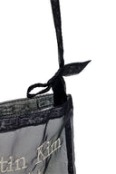 ORGANZA MINI CROSS BAG IN BLACK