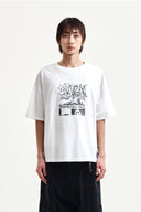 VINTAGE GRAFFITI ARTWORK TOP IN WHITE image 10