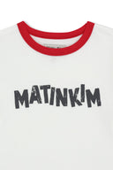 MATIN LOGO RINGER CROP TOP IN WHITE image 13