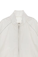 MATIN KIM LOGO COATING JUMPER IN IVORY image 3