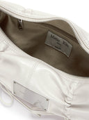 HALF SHIRRING RIBBON ROUND BAG IN CHARCOAL GREY image 6