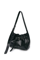 BELTED VOLUNN SMALL BUCKET BAG IN BLACK image 2