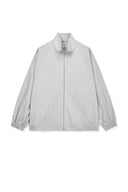 BACK LOGO HIGH NECK JUMPER IN LIGHT GRAY image 1